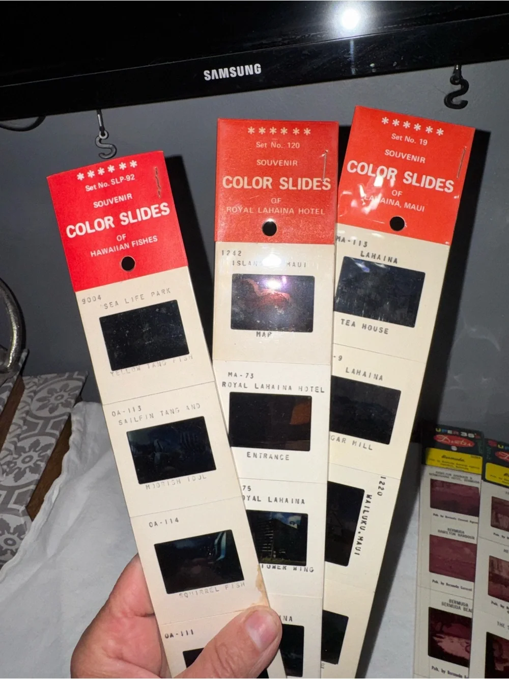 Vintage 35mm Color Slides Lot NOS Bermuda Hawaii set of 7 souvenir Dexter